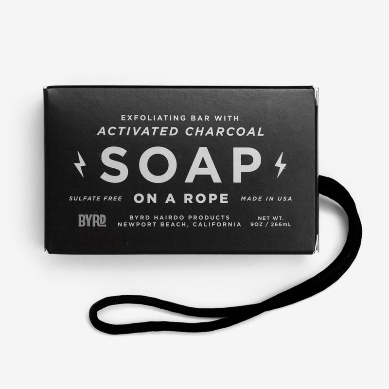 Activated Charcoal Soap on a Rope